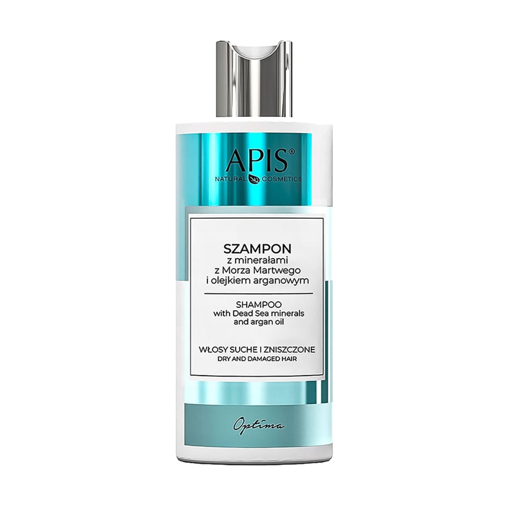 Шампунь для волосся Apis Natural Cosmetics Optima з мінералами Мертвого моря та олією аргани, 300 мл
